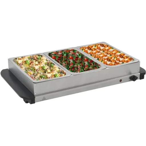 Buffetwärmer 300 W 3x2,5 L Edelstahl