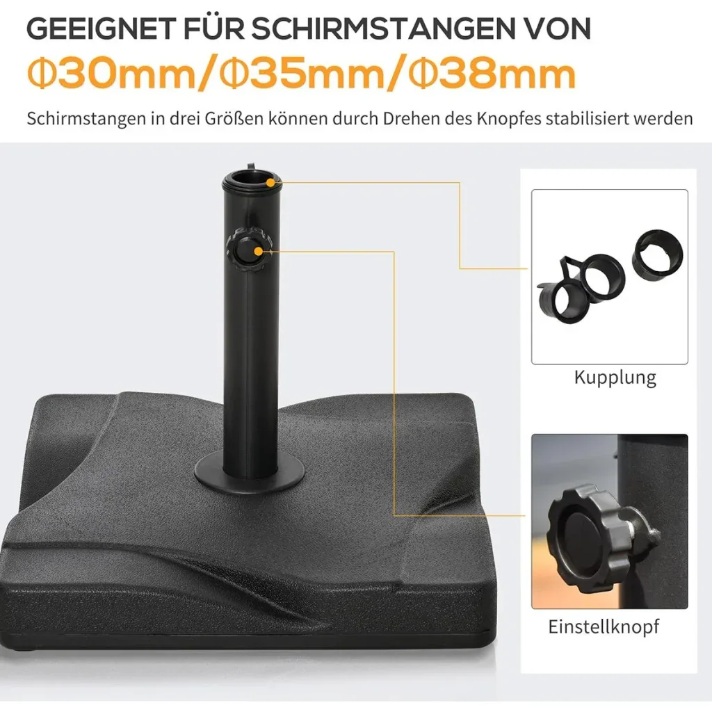 Sonnenschirmständer 20 kg Schirmst