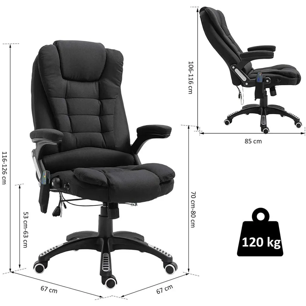 Bürostuhl mit Massage- und Wärmefunktion