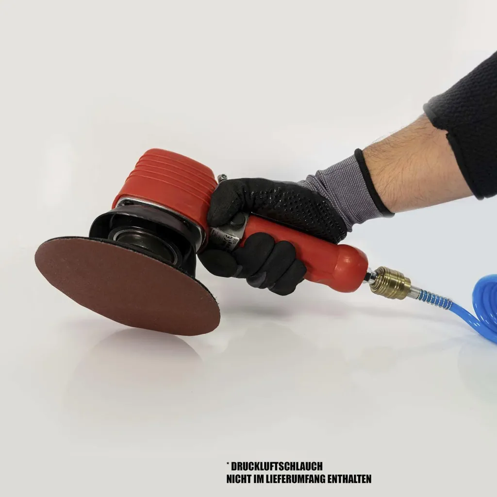 Druckluft-Exzenterschleifer mit 5 Schleifpads