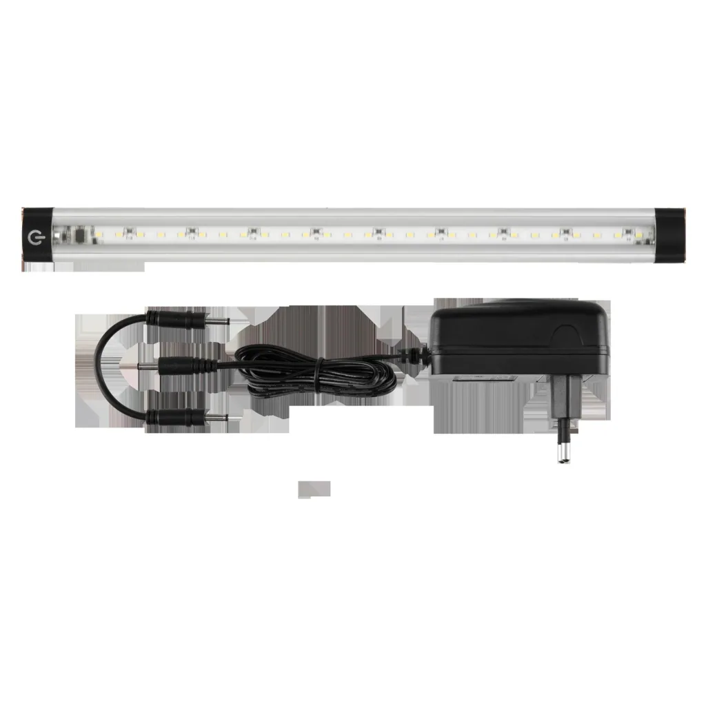 LED Unterbauleuchte TS mit Touch-Schalter, dimmbar 30 cm, 3W, Farbe silber