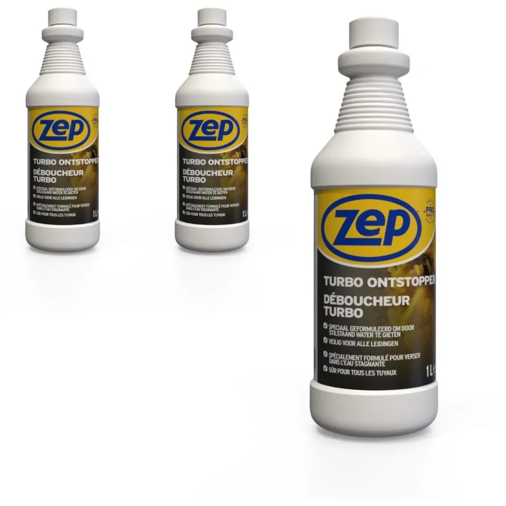 Turbo-Entstopfungsmittel - 1 L x 3 Stück- Sparpack - 3 Stück