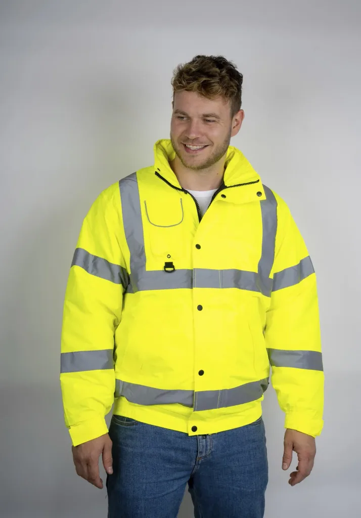 Warnschutzjacke, Farbe gelb, Gr.M