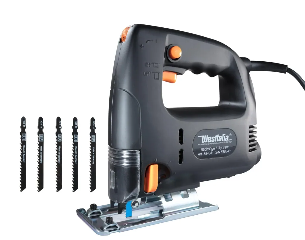 Pendelhub Stichsäge 710 Watt mit 5-teiligem Sägeblatt-Set