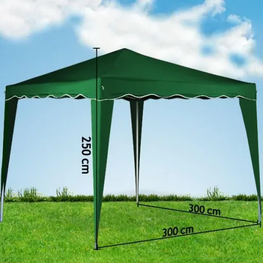 Faltpavillon. Partyzelt Capri - Popup grün 3x3m