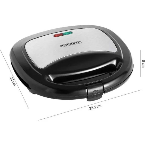 Kontaktgrill - Panini-Grill - Schwarz/Silber 750W