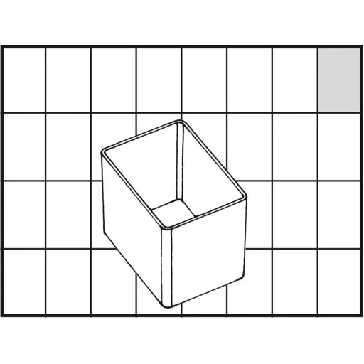 Schubladenblock mit 34 Schubladen - 42x30,6x15cm MET Loose Loading Tray A9-1 - Kunststoff