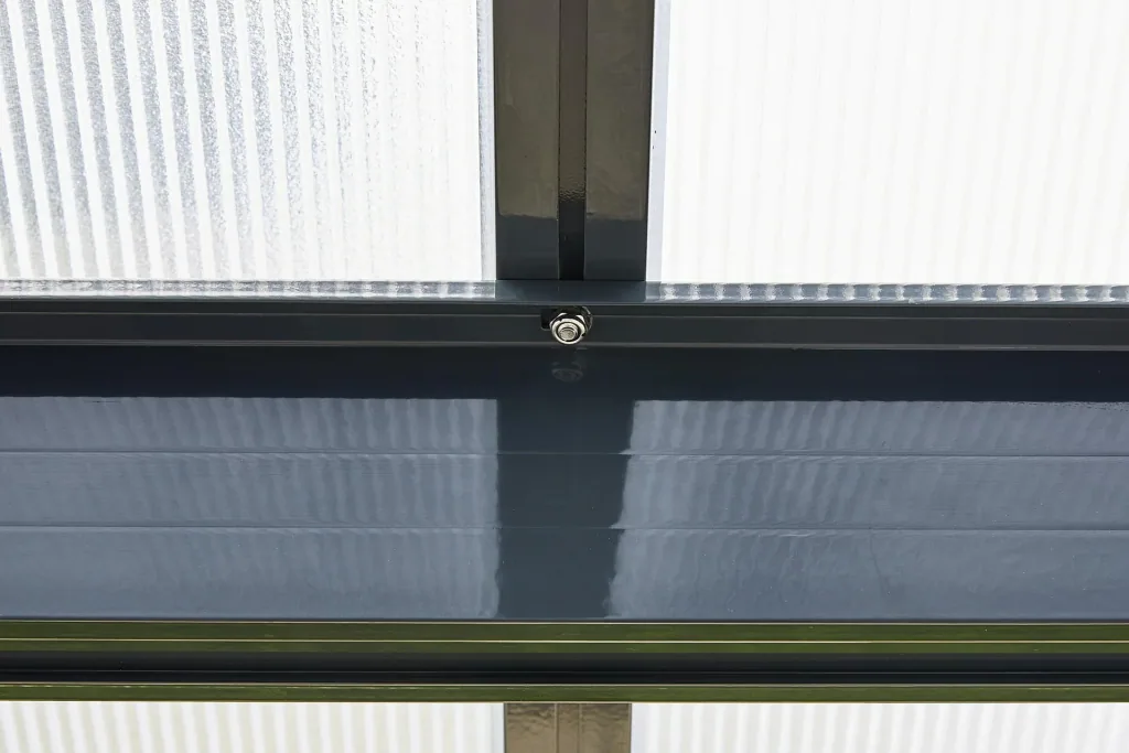 Terrassendach Bausatz, Farbe anthrazit, 4260 x 3060 mm