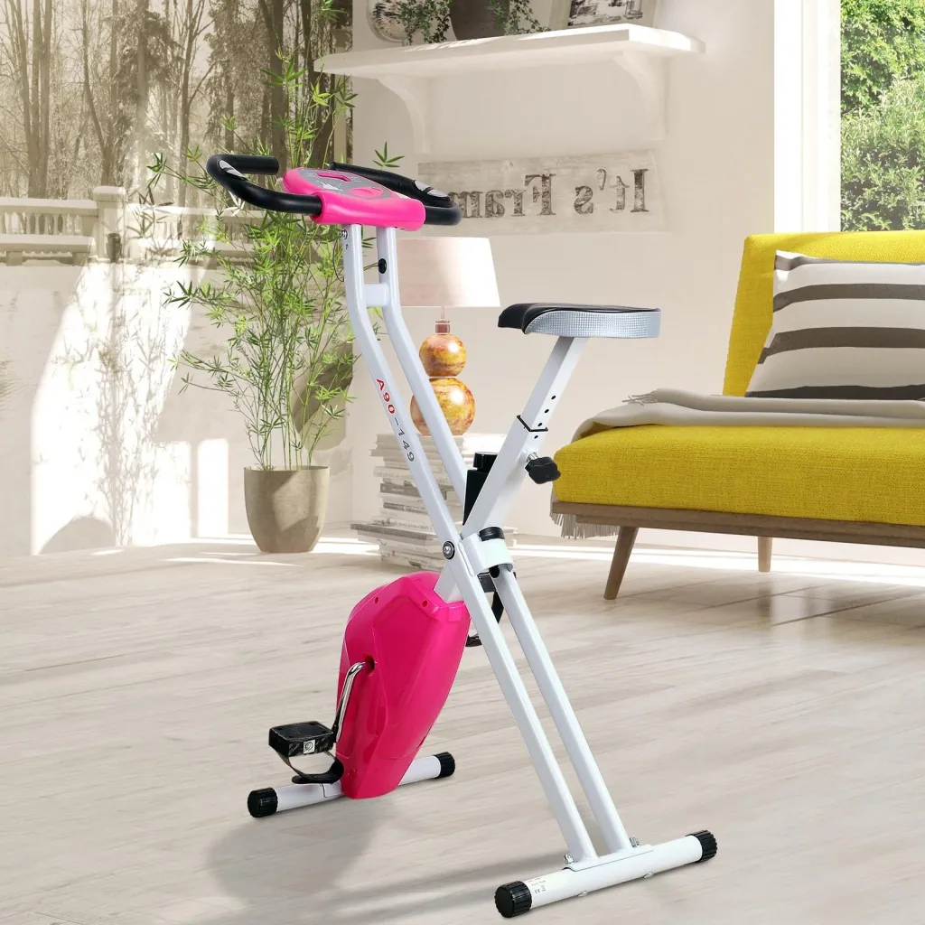 Heimtrainer mit LCD-Monitor, rosa