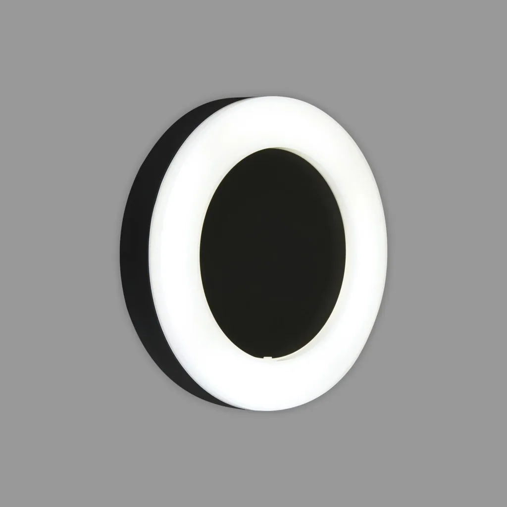 RIGA LED Außenwandleuchte, schwarz, IP44, 15 Watt, 1.550 lm, 4.000 K