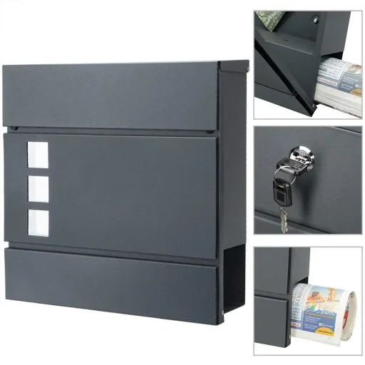 Designerbriefkasten mit Fenster in Ameise