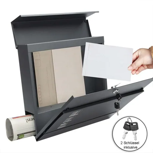 Designerbriefkasten mit Fenster in Ameise