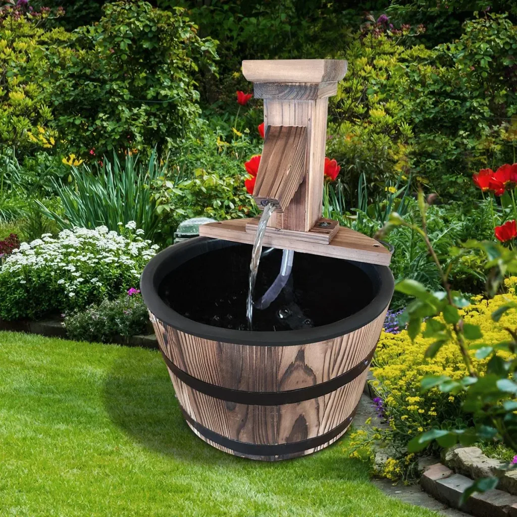 Gartenbrunnen anthrazit