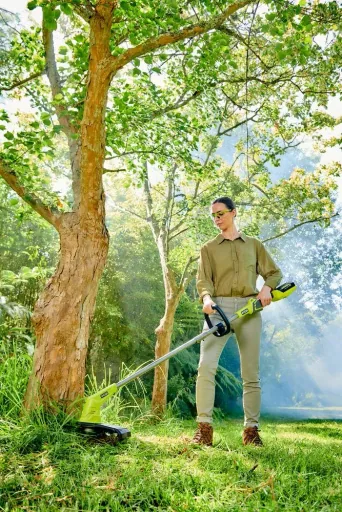 Akku-Rasentrimmer Max Power 36 V, 28-33 cm Schnittbreite inklusive 2,0 Li-Ionen Akku und Ladegerät