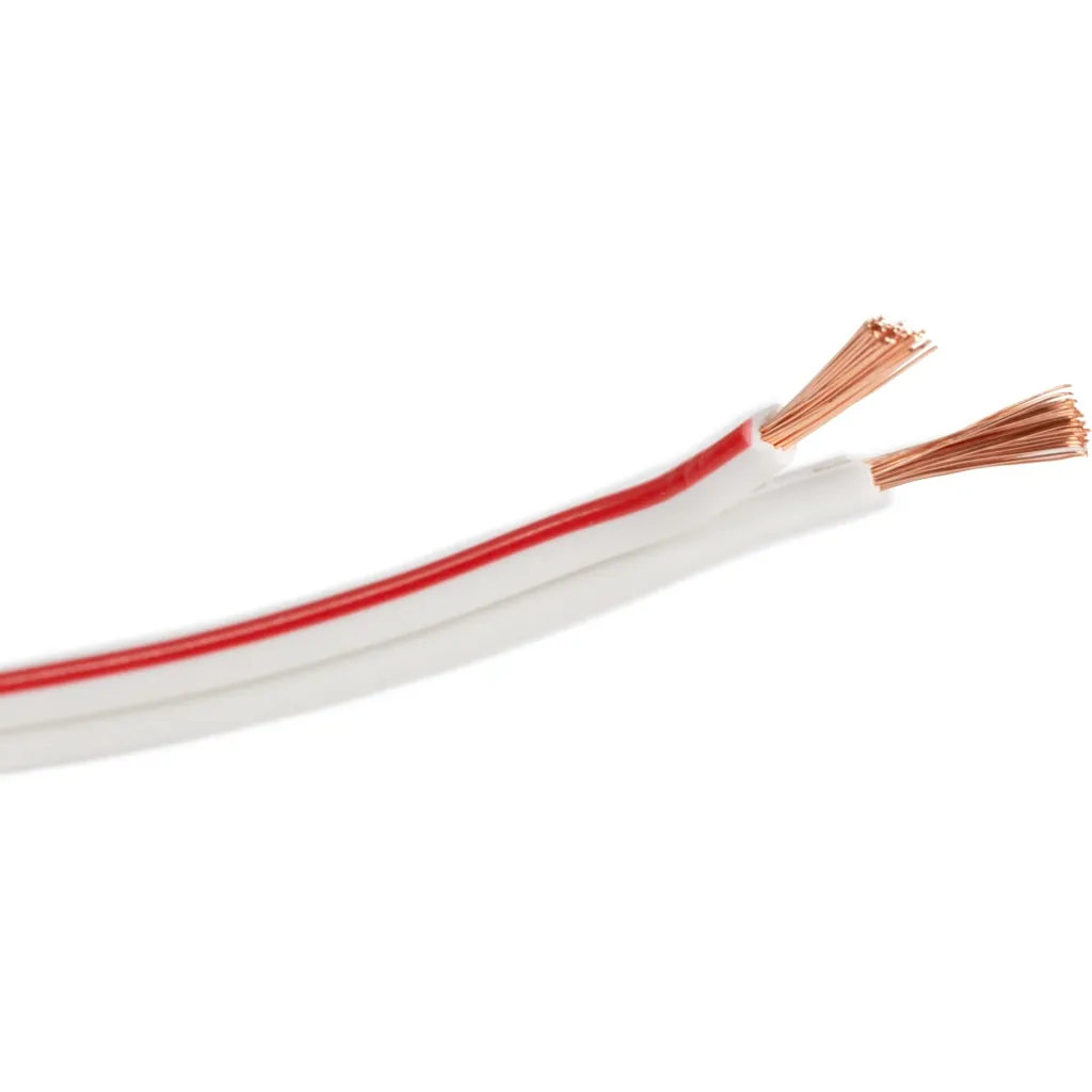 lautsprecherkabel - weiß - 2 x 1.5 mm² - 100 m