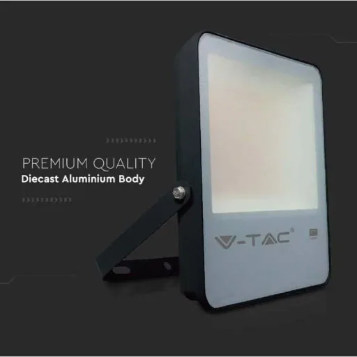 VT-52 LED-Flutlicht - 50 W - 6850 Lm - 4000K - schwarz - Extra effizient
