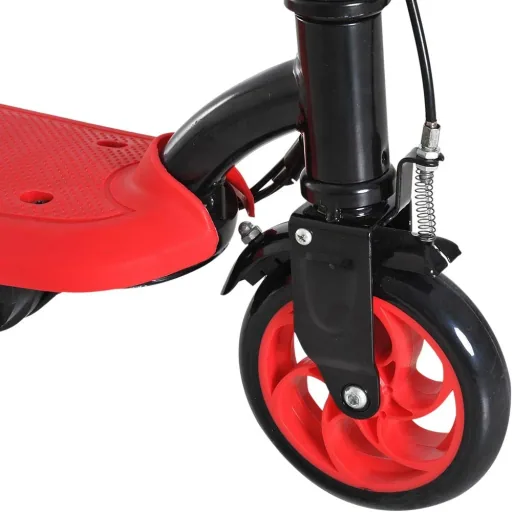 E-Scooter Tretroller Kinderroller Kinder Roller Metall Rot