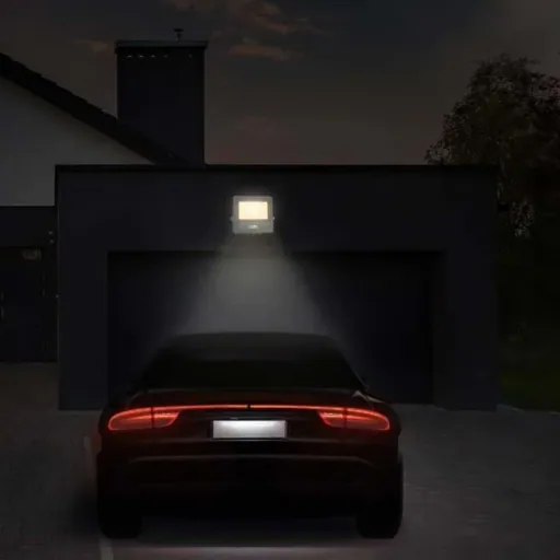 VT-118S LED-Flutlicht mit Sensor - 10 W - 735 Lm - 3000K - Weiß