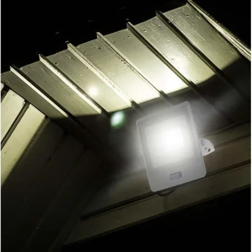 VT-118S LED-Flutlicht mit Sensor - 10 W - 735 Lm - 3000K - Weiß