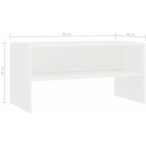TV-Schrank 80x40x40 cm Spanplatte weiß