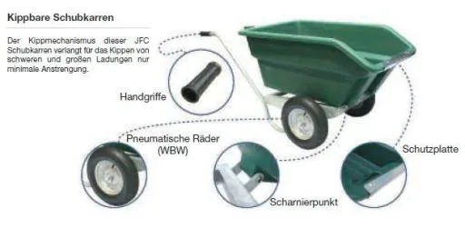 Zweiradschubkarre TWB 250 lila
