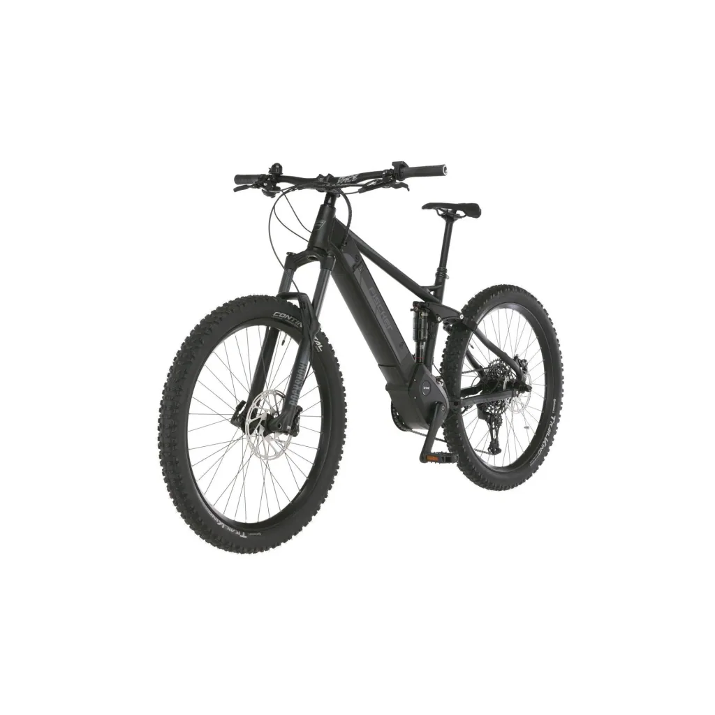 Unisex E-Bike MTB Fully, 27,5 Zoll, Rahmenhöhe 44cm, 12-Gang Kettenschaltung, schwarz matt, MONTIS 6.0i