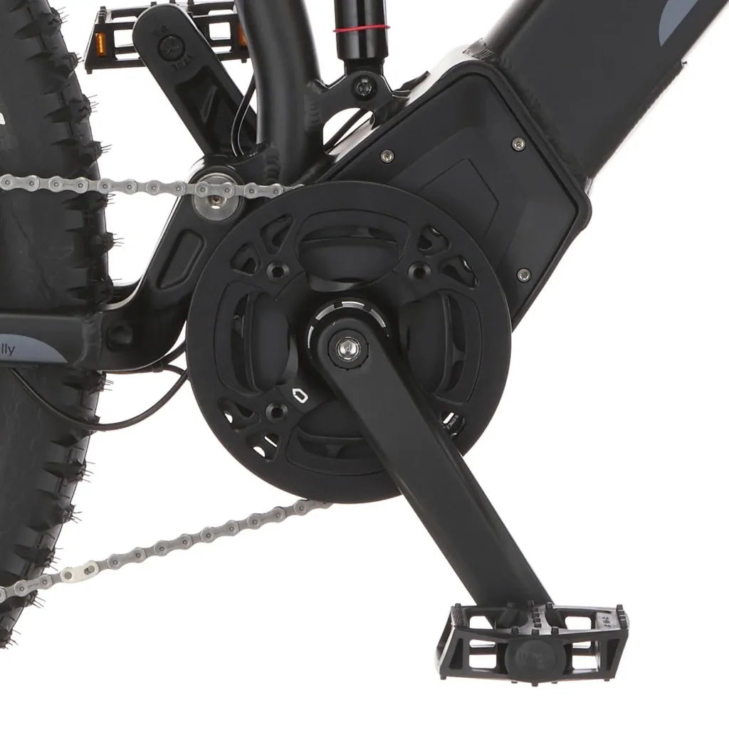 Unisex E-Bike MTB Fully, 27,5 Zoll, Rahmenhöhe 44cm, 12-Gang Kettenschaltung, schwarz matt, MONTIS 6.0i