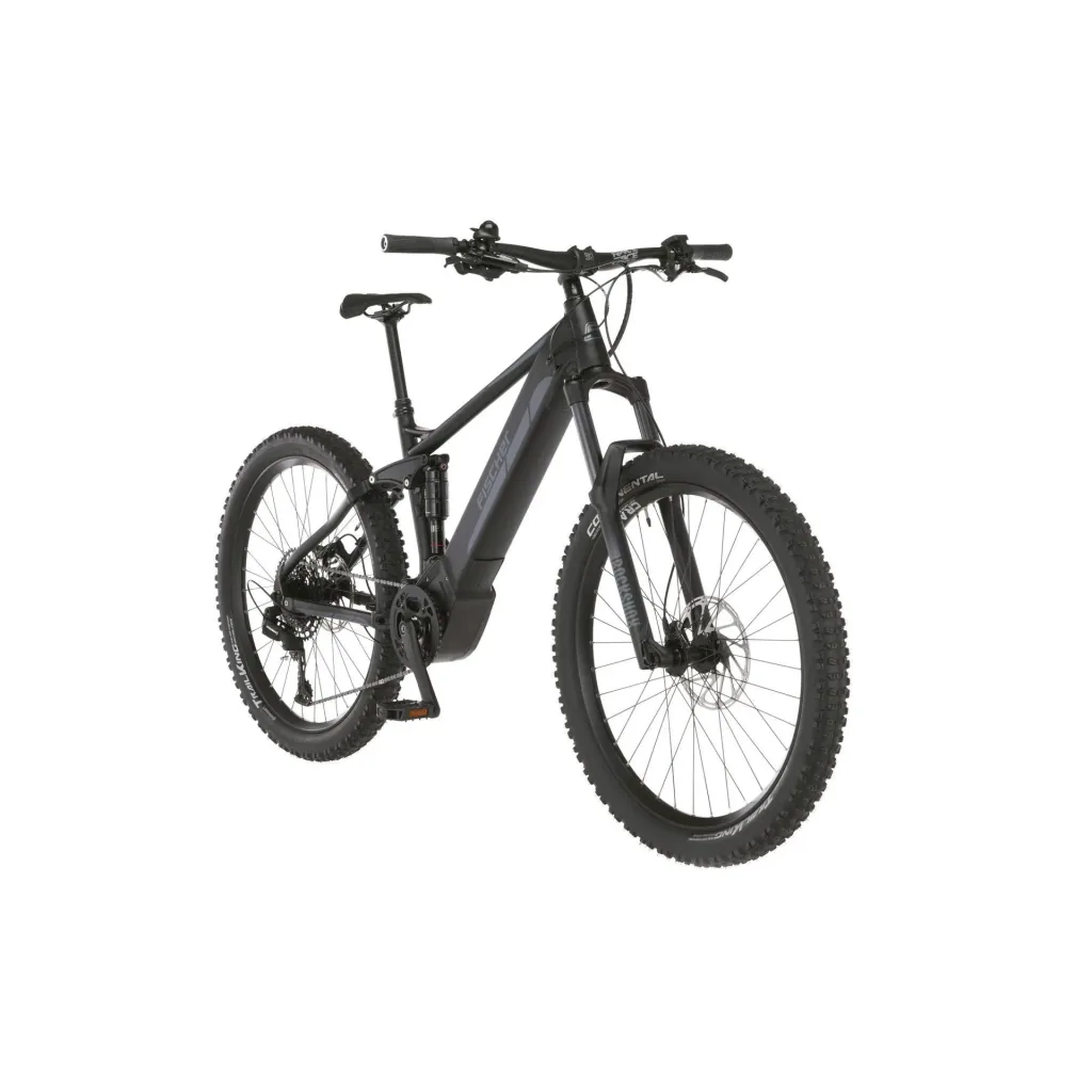 Unisex E-Bike MTB Fully, 27,5 Zoll, Rahmenhöhe 44cm, 12-Gang Kettenschaltung, schwarz matt, MONTIS 6.0i