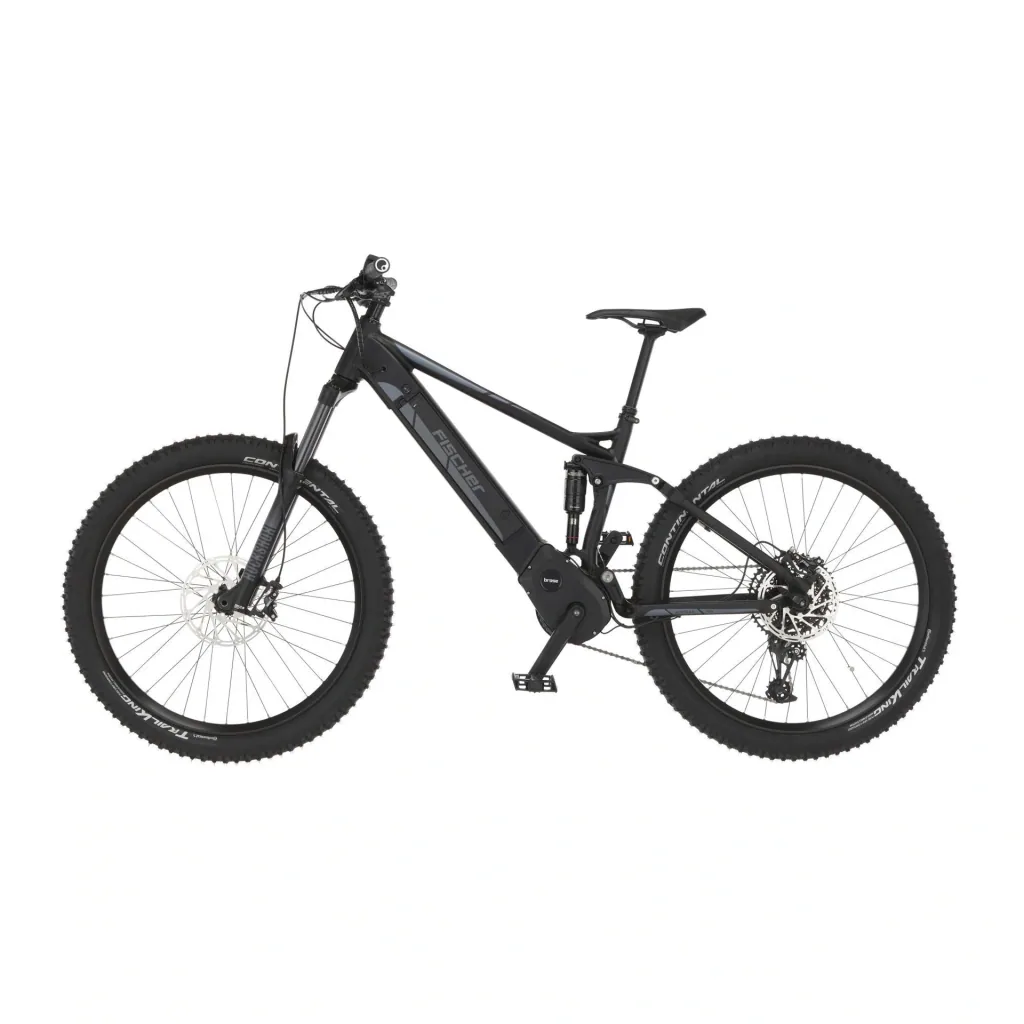 Unisex E-Bike MTB Fully, 27,5 Zoll, Rahmenhöhe 44cm, 12-Gang Kettenschaltung, schwarz matt, MONTIS 6.0i