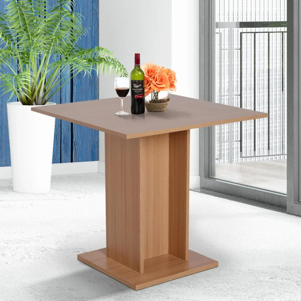 Esstisch Küchentisch Esszimmertisch Holztisch Bistrotisch rechteckig Holz Natur 80 × 80 × 76,5 cm