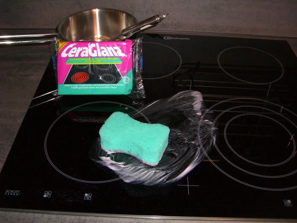 CeraGlanz Glaskeramik-/ Kochfeldreiniger, 2er Pack - 2 in 1