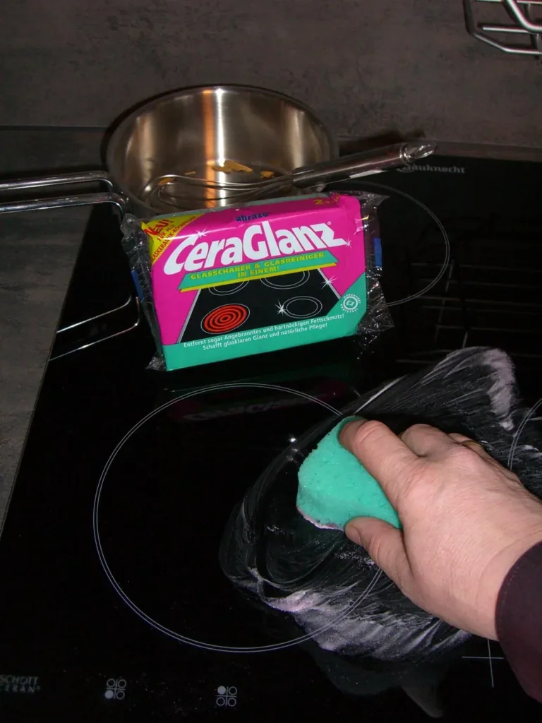 CeraGlanz Glaskeramik-/ Kochfeldreiniger, 2er Pack - 2 in 1