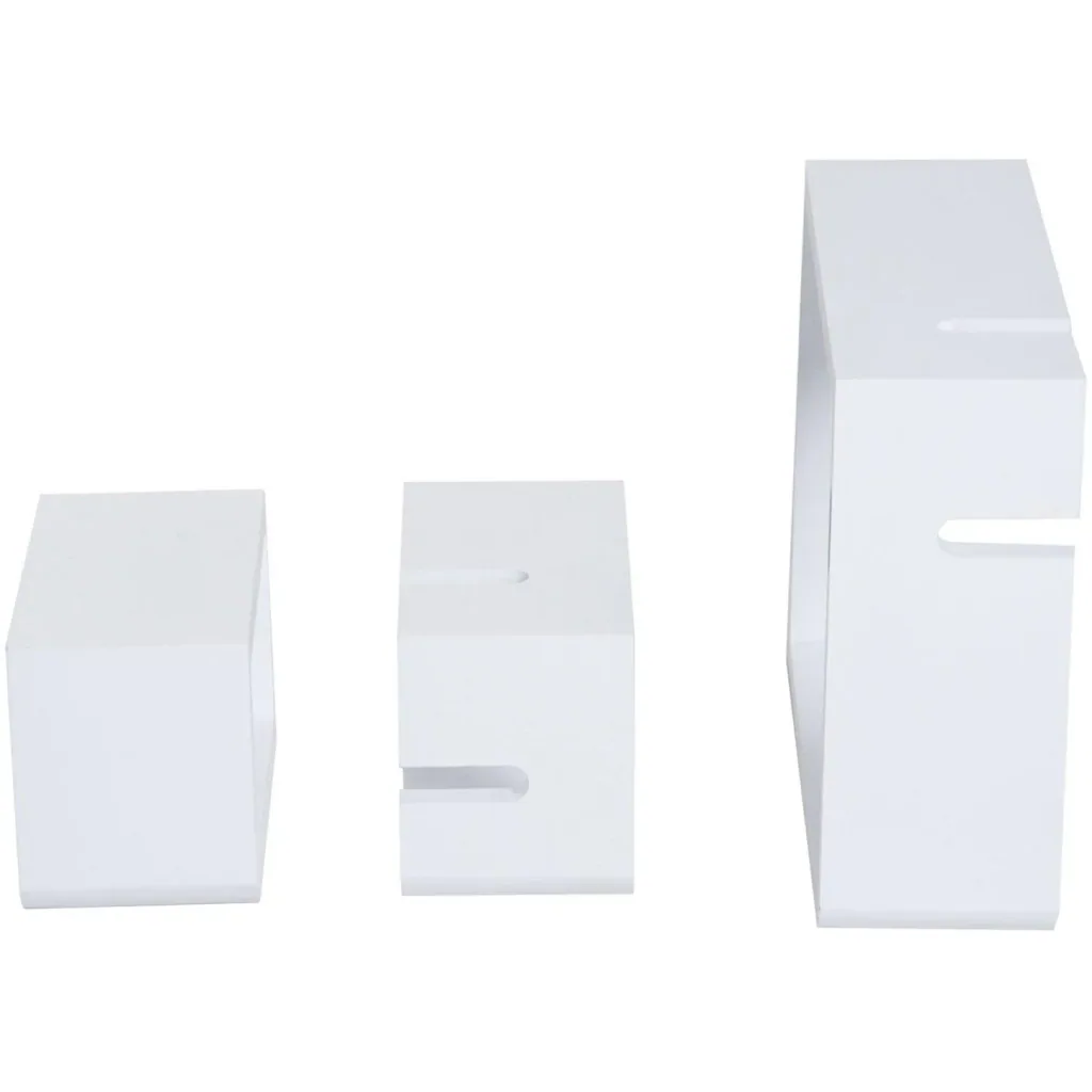 Wandregal Hängeregal mit 3 Fächern MDF Weiß