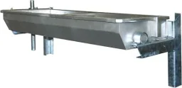 Kipptränke aus Edelstahl zur Wandmontage, 1,5 m bis 50 Liter