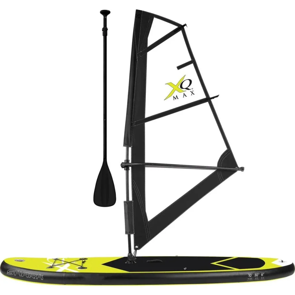 Special Edition Windsurf/Sup Board Set MIT Tragetasche - 13-teilig - Gelb/Schwarz - bis zu 150 kg - 305 cm - Aufblasbar