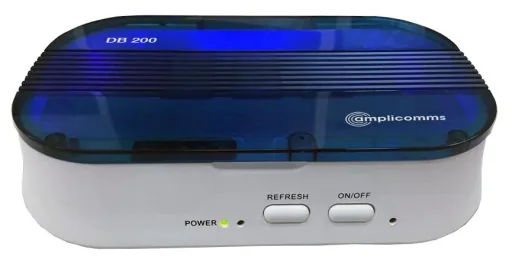 Trocknungsbox für Hörgeräte DryBox200 mit eingebautem Batterietester
