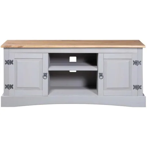 TV-Schrank 120x40x52 cm Mexikanische Kiefer Corona-Stil grau