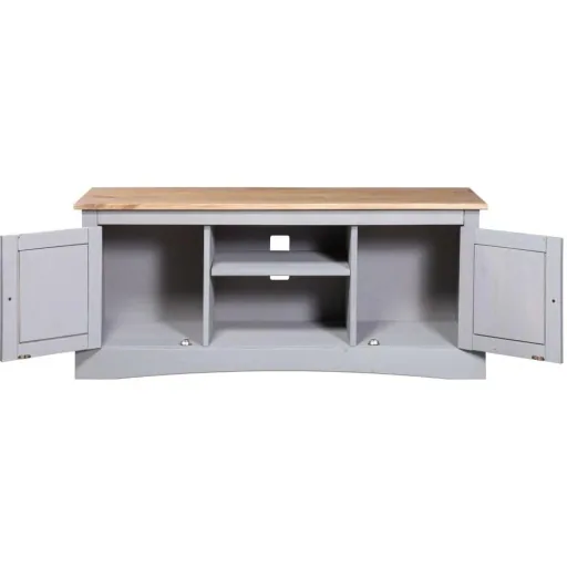 TV-Schrank 120x40x52 cm Mexikanische Kiefer Corona-Stil grau