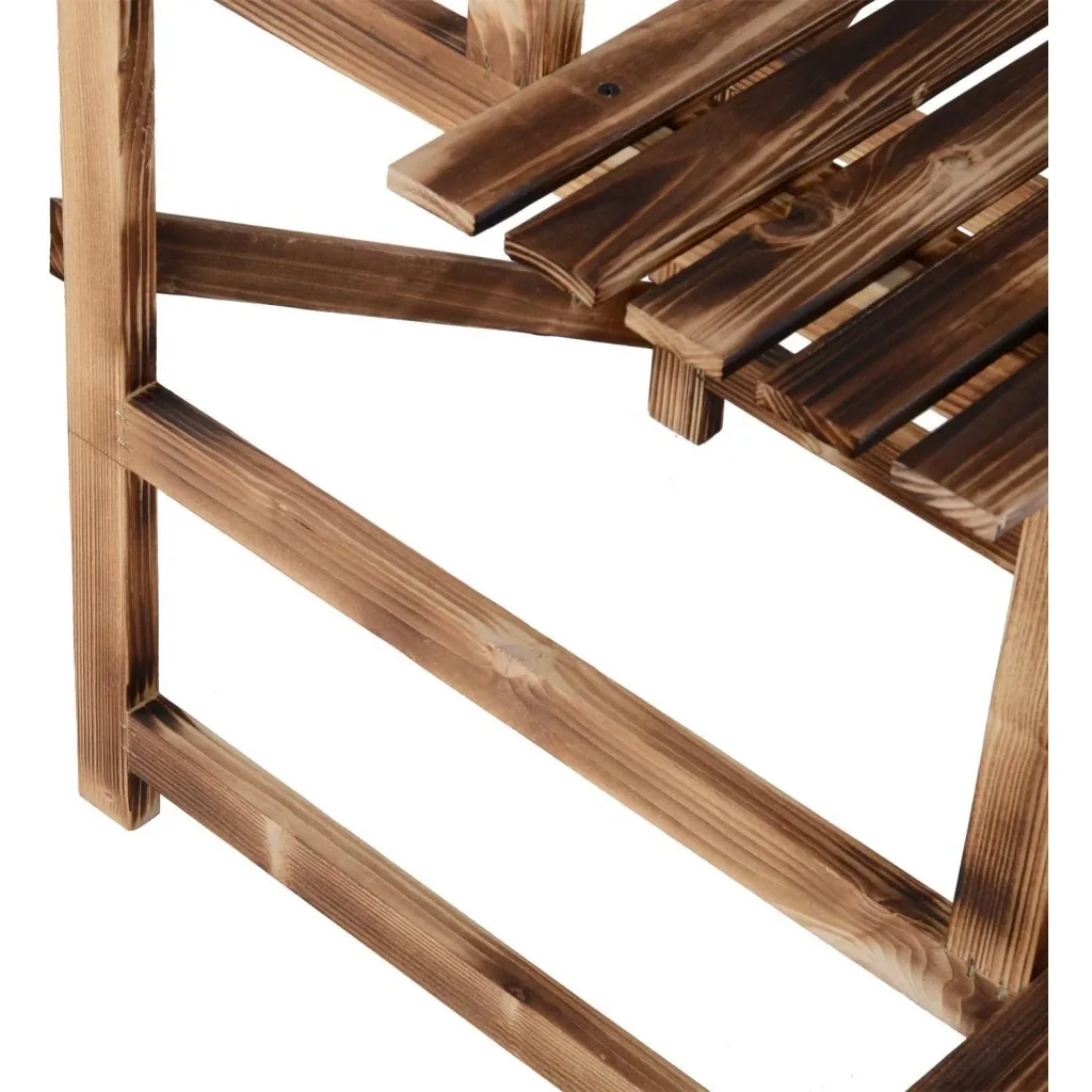 Pflanzentreppe Blumenregal Tannenholz 3 Stufen L100 x W80 x H80cm