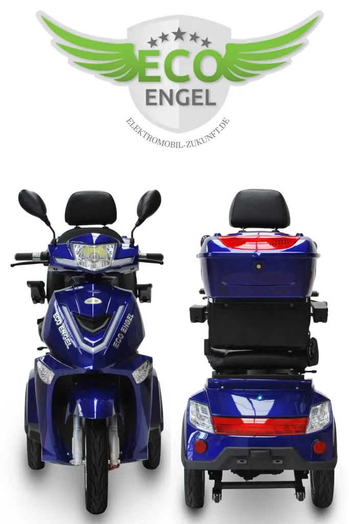 Elektromobil blau - 25 km/h - 1000 Watt - Seniorenmobil