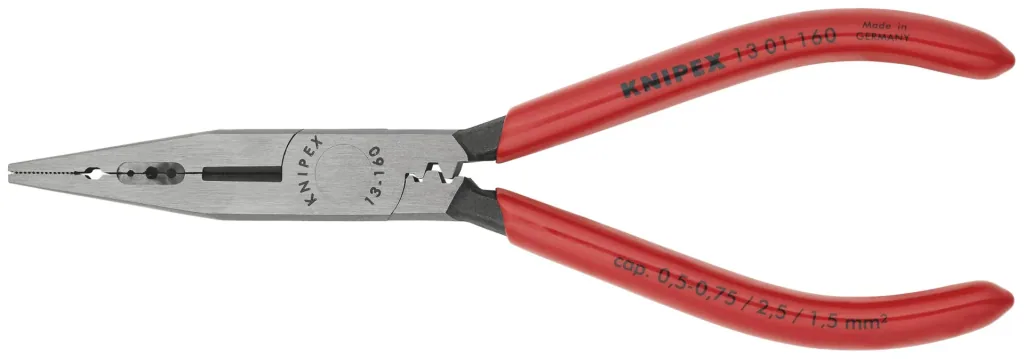 Verdrahtungszange mit Kunststoff überzogen schwarz atramentiert 160 mm