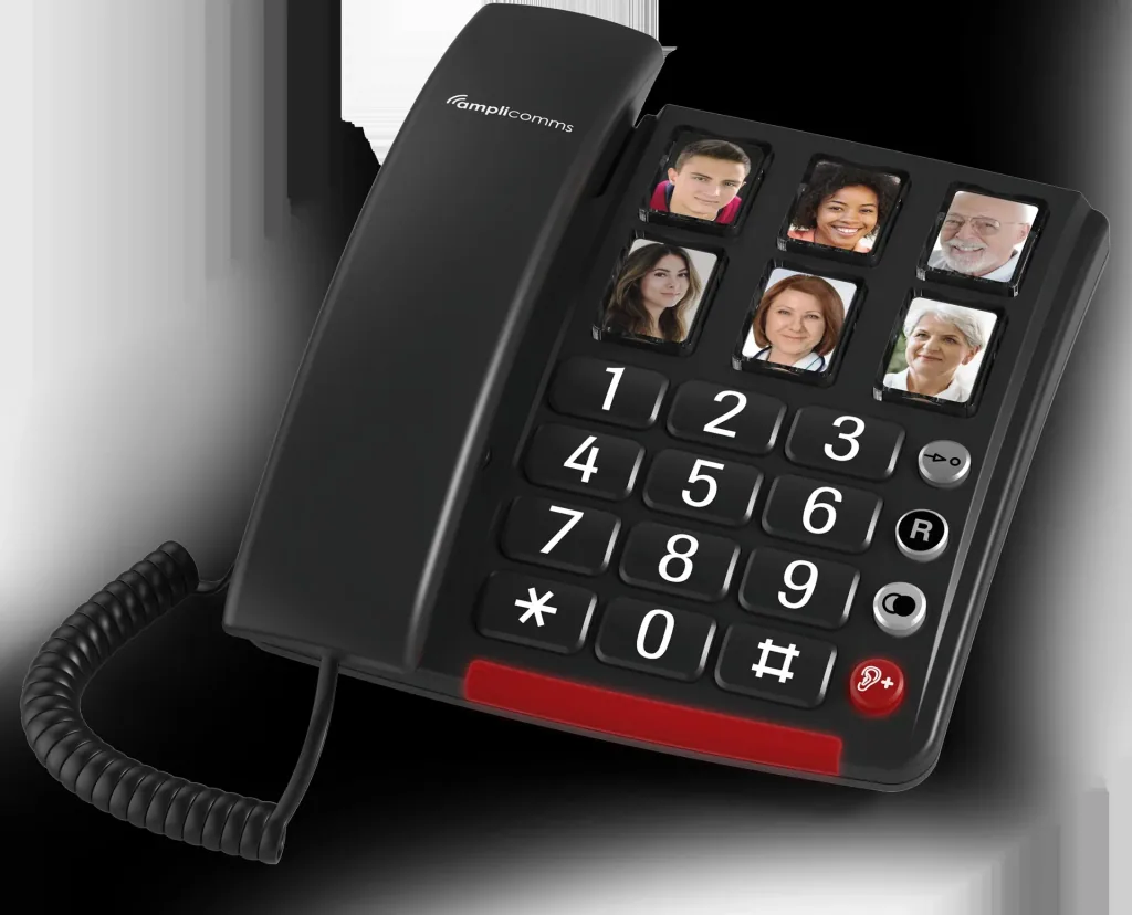 Großtastentelefon mit 6 Bildwahltasten