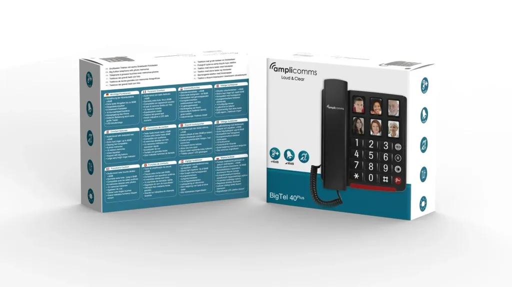 Großtastentelefon mit 6 Bildwahltasten