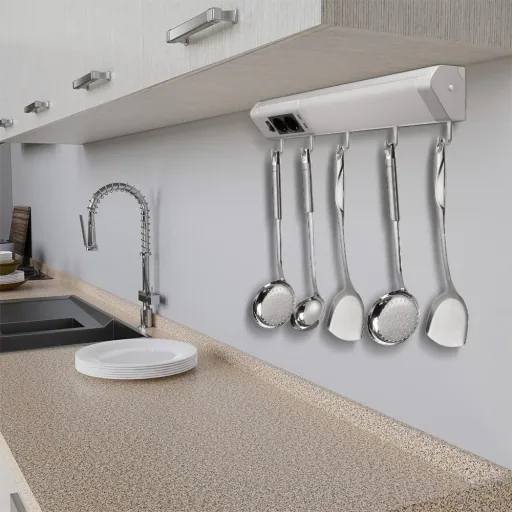 Unterflurbeleuchtung mit Haken + Steckdosen