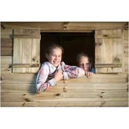 Spielhaus Louise Holz Satteldach 160 cm x 120 cm x 120 cm