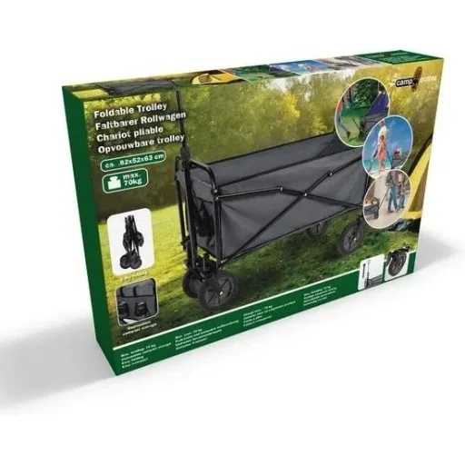 Camp Active Foldable Trolley / Trolley 82x52x63cm - Max. Belastbarkeit 70 kg - faltbar