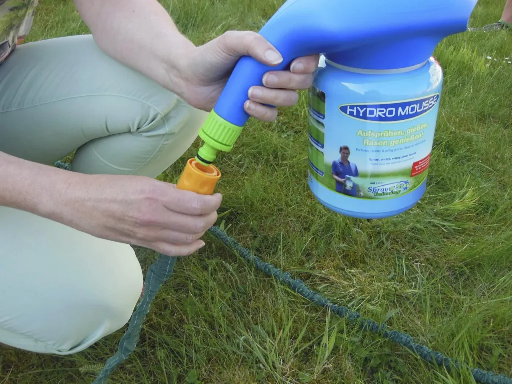 Hydro Mousse - Begrünungssystem Rasennachsaat