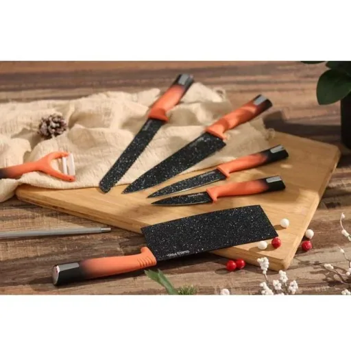 Küchenmesserset -mit Standard- 8-teilig -Orange