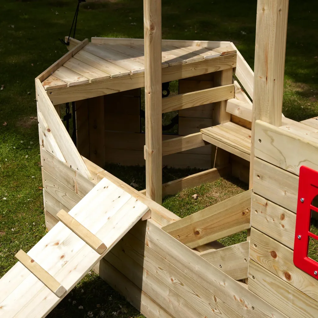 Holz Piratenschiff Spielplatz Galleon
