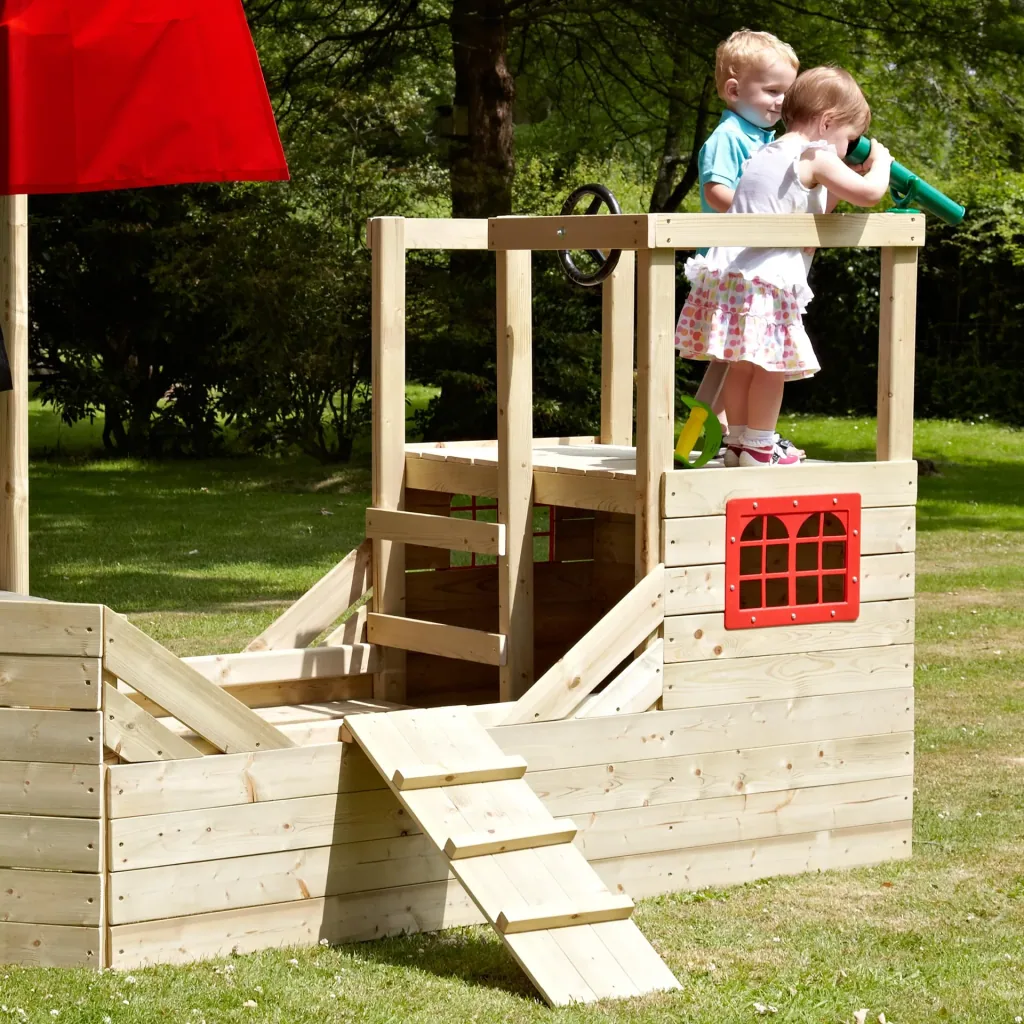 Holz Piratenschiff Spielplatz Galleon